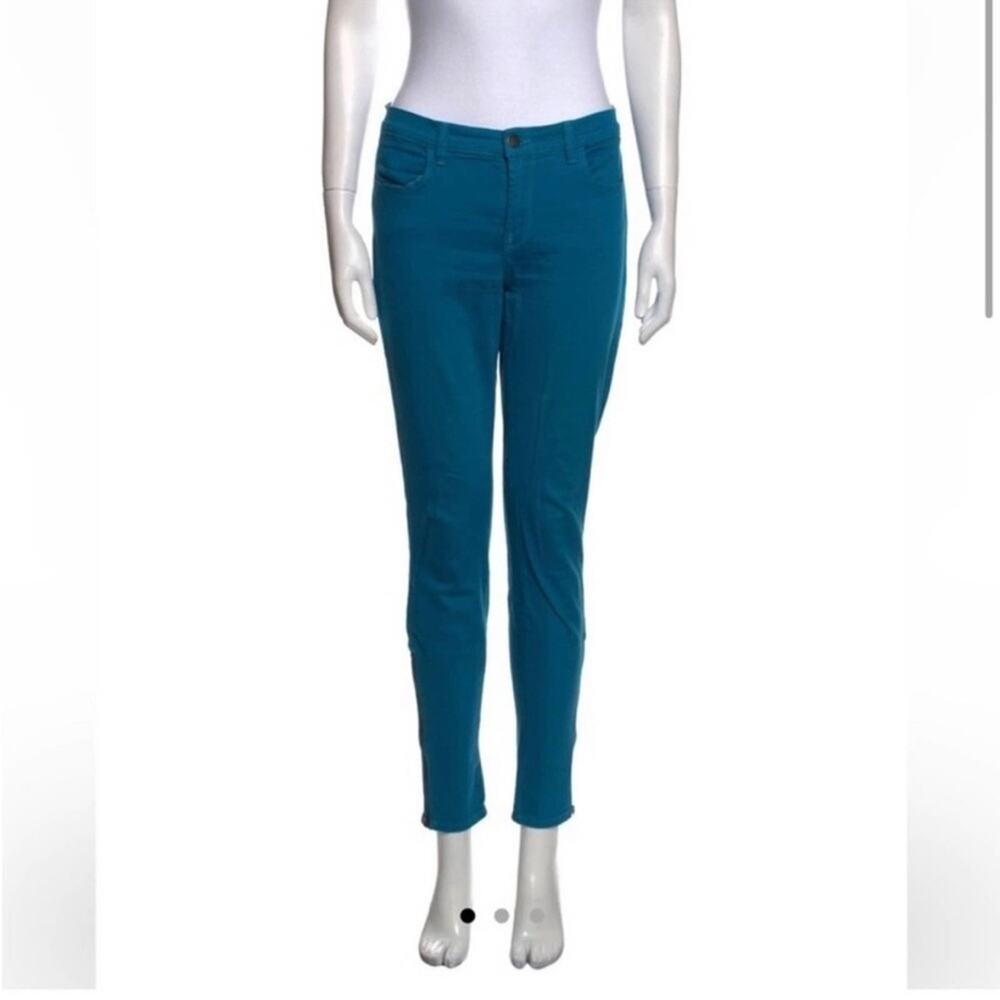 J BRAND Turquoise Blue Alana High Rise Skinny Crop Jeans Size 29